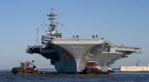El portaaviones CVN 77 George HW Bush estará muy pronto a las puertas de Siria y EE.UU. insta a sus ciudadanos a salir del país Nuclear-powered-aircraft-carrier-uss-george-h-w-bush-cvn-77
